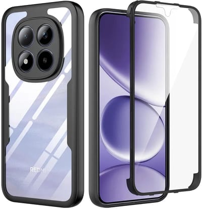 Hoesje geschikt voor Xiaomi Redmi Note 15 Pro Plus / Xiaomi Poco M8 Pro - Techsuit ColorVerse 360 Case met Screenprotector - Zwart