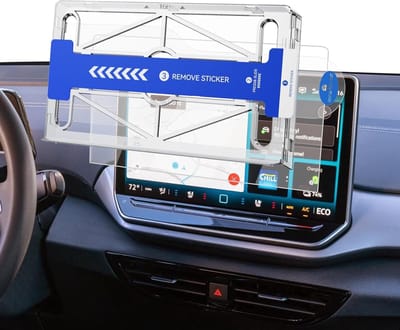 Beschermfolie voor VW Golf 8.5/Ti-gu/an 3 (Base)/Passat B9 (Base) 2024-2026, 12.9 inch Navigatie, Krasbestendig, Antivingerafdruk, Positioneringshulp