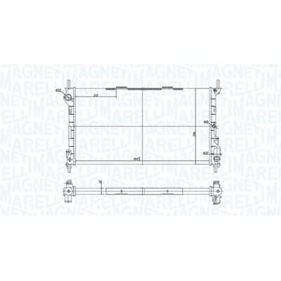 Radiator, motorkoeling MAGNETI MARELLI 350213181200