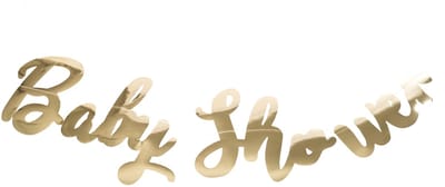 ARTYFETES - Baby Shower Letter Slinger Goud Metallic 1 m