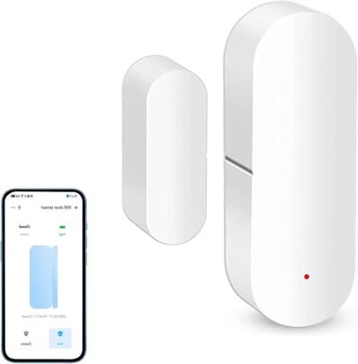 Slimme Deursensor voor Thuisveiligheid: Draadloze Deur- en Raamsensor met Directe App-notificaties, Compatibel met Alexa en Google Assistant, Ideaal voor Beveiliging en Toegangscontrole (1 stuk)