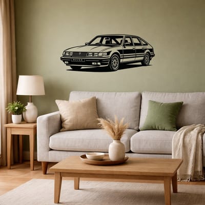 BR2Laser Rover 3500 – Wanddecoratie – Lasergesneden Hout – Autokunst – 35 cm Breed