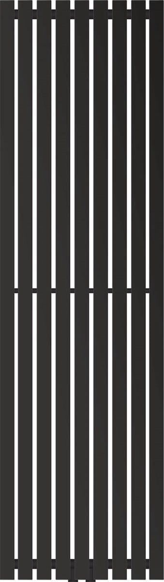 Badkamerradiator verticaal met middenaansluiting 480x1600 mm Zwart mat LuxeBath
