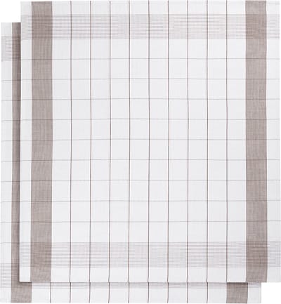 De Witte Lietaer Theedoek Glazendoek - 2 stuks - 68 x 68 cm - Katoen Linnen