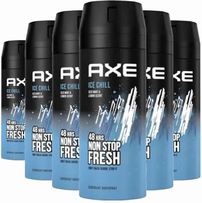 6x Axe Deodorant Bodyspray Ice Chill 150 ml