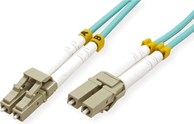 VALUE F.O. kabel 50/125µm, LC/LC, OM3, LSOH, turkoois, 20 m
