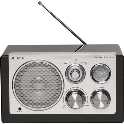 Denver TR-61 - Retro FM radio - Zwart