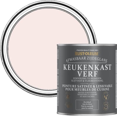 Rust-Oleum Roze Keukenkastverf Zijdeglans - Porselein Roze 750ml
