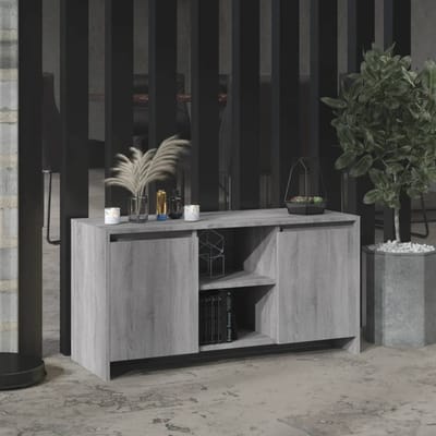 vidaXL - Tv-meubel - 102x37,5x52,5 - cm - bewerkt - hout - grijs - sonoma - eikenkleur