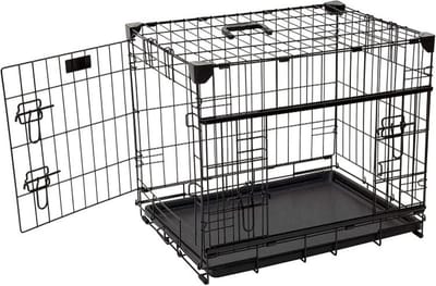 Hondenbench Excellence Strong Met Schuifdeur S - 61 x 46 x 53 cm - Ruimtebesparend - Opvouwbaar - 2 Deuren - Bench Voor Hond en Puppy