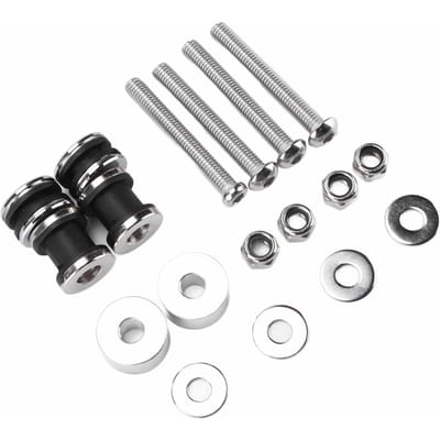 Motorfiets Rugleuning Sissy Bar Afneembare Docking Hardware Kit Vervanging voor FXST FXSTB 1987?1999 gray