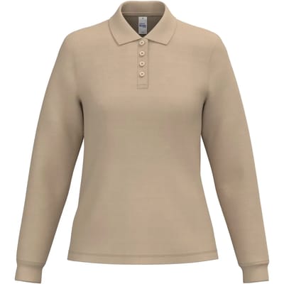 Damespolo met lange mouwen iDeal Basic Brand