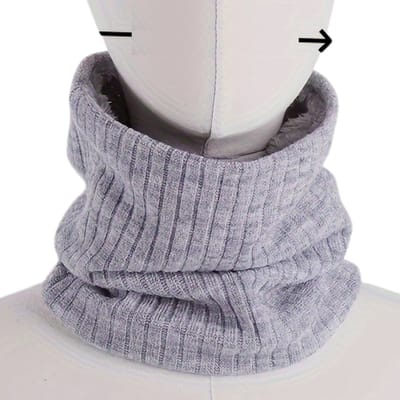 Nivard Nekwarmer - Heren - Dames - Fleece - Motor - Bandana - Masker - Colsjaal - Winter - Sjaal - Gewatteerd - Winter - Winddicht - Lichtgrijs