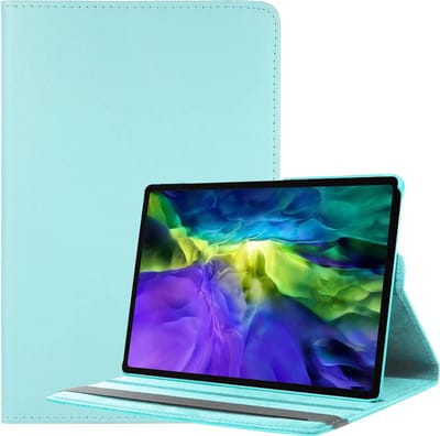 Hoesje - Geschikt voor Samsung Galaxy Tab A8 - 360 Graden Hoes - Draaibare Hard Cover Case - Tablethoes Draaibaar - Lichtblauw