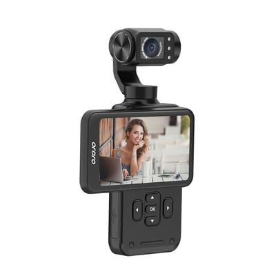 Ordro Pocket M5 - Vlogcamera - 5K Video - 3.5'' IPS - 3-assige Gimbal