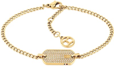 Tommy Hilfiger TJ2780864 Dames Armband - Schakelarmband - Sieraad - Staal - Goudkleurig - Gourmet - 19 cm lang