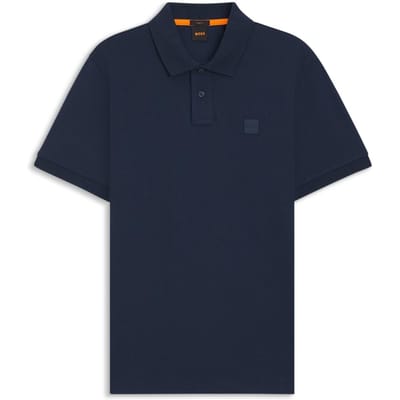 Boss Polo-shirt voor heren met Passenger Box-logo (Marineblauw)