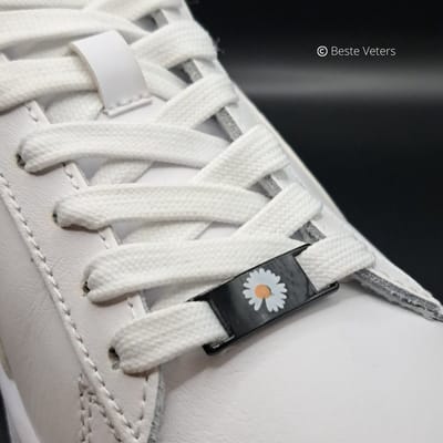 Beste Veters - Schoenaccessoires - Veter gesp - Schoendecoratie - airforce - Schoenaccessoires zwart - Veter gesp madeliefje - af1 - Cadeau -AF1