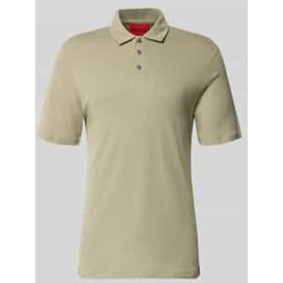 slim fit poloshirt van mix van lyocell en linnen model 'DULINEN'