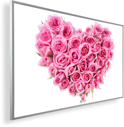 Infrarood Verwarmingspaneel 300W met fotomotief en Smart Thermostaat (5 jaar Garantie) - Hartjes Bloemen 178