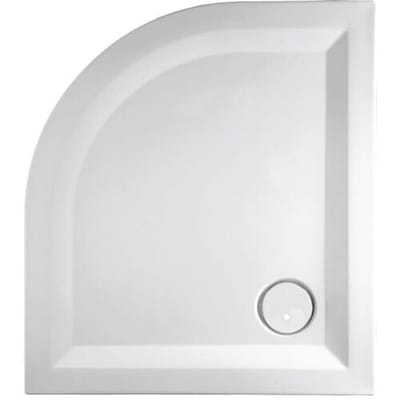Mauersberger quadrant shower tray Albis 90.0 x 80.0 x 2.5 cm super flat left