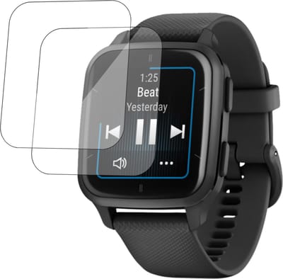 2x Geschikt voor Garmin Venu sq2 Screenprotector - Beschermglas Folie Geschikt voor Garmin Venu sq2