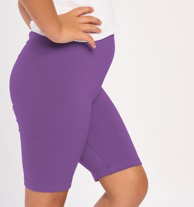 Merry Style MS-MS10-132-LE Meisjes Leggings - Sport - Vrijetijdsbroek - Kort – Viscose - Sporbroek - Yogabroek - Paars - 110