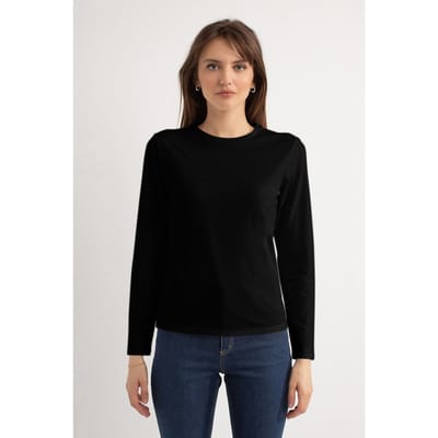 Josephine & Co Hailey Ls T-shirt Black Size: XS | Long-Sleeved Tops Outlet | Dames | Zwart