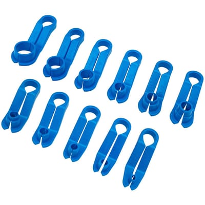 11 STUKS AC/Brandstofleiding Disconnect Removal Tool Set Transmissie Oliekoeler Lijn Quick Disconnect Kit blauw