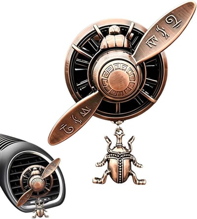 Auto Luchtverfrisser - Ventilatie Clip - Frisse Geur - Propeller Design - 12 x 6 x 3 cm - Zwart