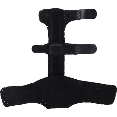 Verstelbare Vingerbeschermer Spalk Handsteun Herstelbrace Bescherming Letselhulp Gereedschap black