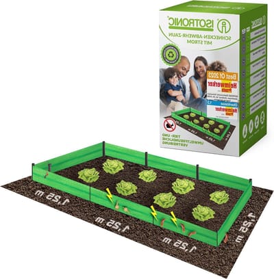 Electric snail fence for flower beds - protect against snails - battery operated - flexible & environmentally friendly - 10m