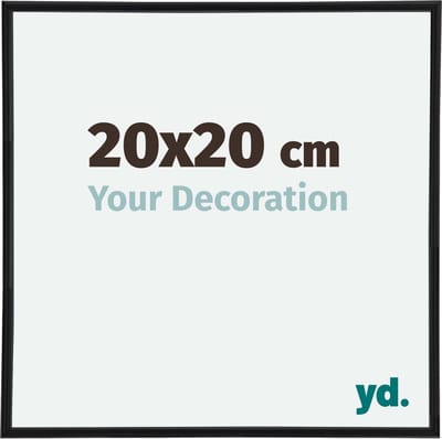 Your Decoration - Fotolijst 20x20 cm - Kunststof - Zwart Mat - Annecy