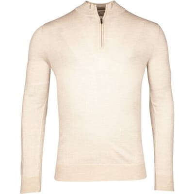 Thomas Maine Trui Skipper Half Zip Single Knit Fine Merino Kitt / male