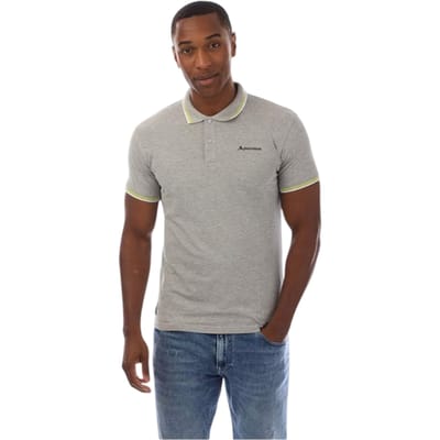 Aquascutum Heren Slim Korte Mouwen Polo Shirt (Grijs)