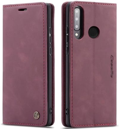 CaseMe Book Case - Geschikt voor Huawei P30 Lite Hoesje - Bordeaux