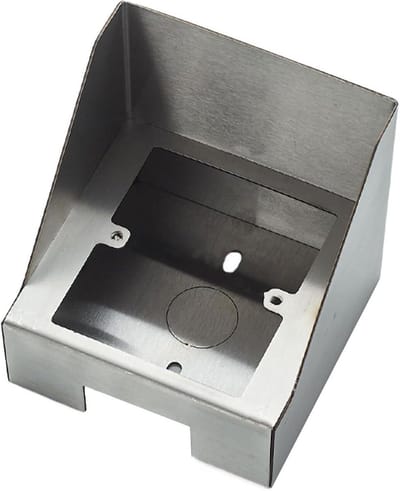 Waterdichte Opbergbox - Stalen Behuizing - Buitenapparatuur Beschermen - Roestvrij Staal - 10.5 x 10 x 9.6 cm - Zilver