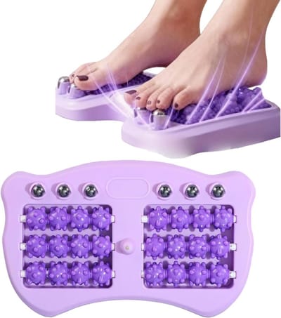 Verwen je voeten met een massage roller - 24 massage rollers en 6 magneten voor effectieve voetmassage - ideaal bij hielspoor en fasciitis
