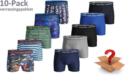 Björn Borg - Heren Onderbroeken 10-Pack Boxers - Multi - Maat S