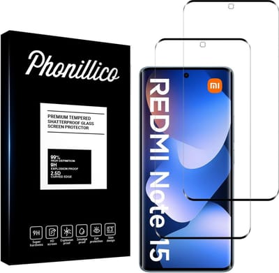 Screenprotector geschikt voor Xiaomi Redmi Note 15 4G / Xiaomi Redmi Note 15 5G - 2 stuks Beschermglas van glas Transparante glazen schermbeschermfolie