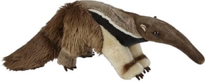 Ravensden Pluche miereneter knuffeldier - bruin - 60 cm - Miereneters bosdieren knuffels