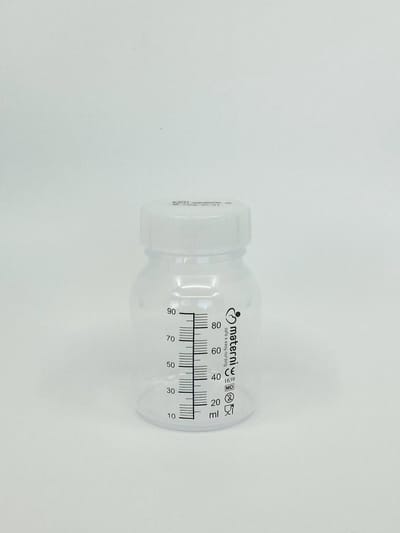 Materni Moedermelk Bewaarfles - 80 ml met dop borstvoeding - 10 stuks