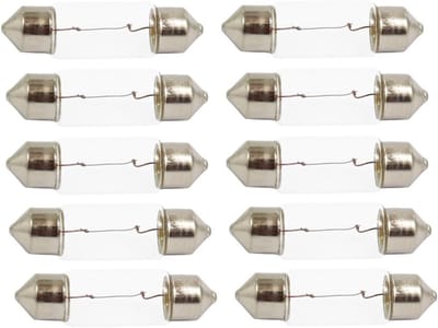 10 Stuks Auto Verlichting Set 24V 5W C5W Auto Lampen voor Kentekenplaat en Interieur