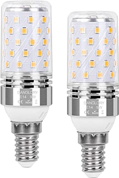 E14 LED-Lamp 9W (vervangt 80W) - 950 Lumen, Warm Wit 3000K, Maïskolflamp, Niet Dimbaar, Verpakking van 2 Stuks