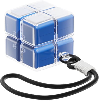 Medicijndoos - Medicijndoosje 7 dagen - Week pillendoos - Draagbare pillendoos voor op reis - Gemakkelijk te openen - 8 vakjes - Voor het bewaren van vitamines en medicijnen - Blauw