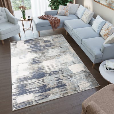 Tapiso Rivoli Vloerkleed Grijs Modern Tapijt Kleed Maat- 120x170