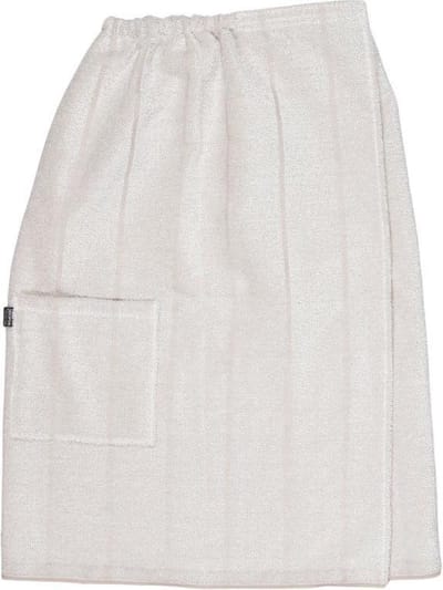 Jokipiin - omslagdoek voor de sauna - dames - 85 x 145 cm - kleur wit / beige