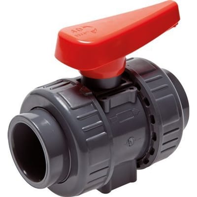 PVC 2-weg Kogelkraan Dubbele Wartel 110 mm Sok FKM