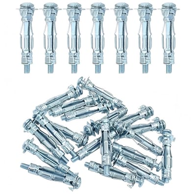 Expansiebout Schroef - Muuranker Plug - Zware Bevestiging - Koolstofstaal Constructie - 4.2 cm Lengte