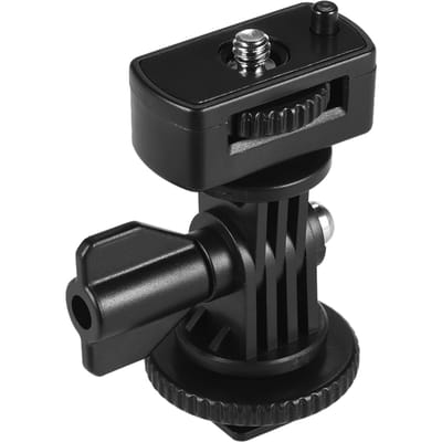 Adaptateur universel réglable pour support de chaussure chaude froide avec vis 1/4  pour Viltrox et autres marques LED with locating plunge noir